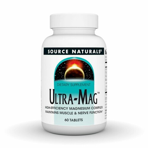 Source Naturals Ultra-Mag (Магниевый комплекс с витамином B6) 60 таблеток фото