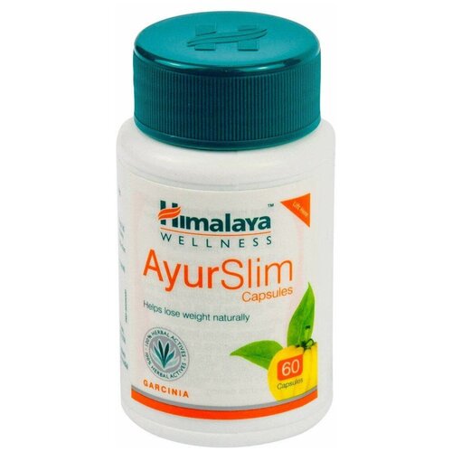 Аюрслим для похудения (Ayurslim Himalaya) AyurSlim для снижения веса, улучшает обмен веществ, детокс, расщепляет жиры, 60 капс. фото