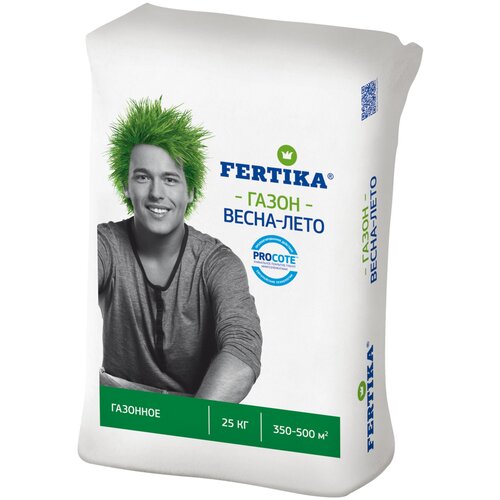 Удобрение FERTIKA Газонное Весна-Лето, 25 л, 25000 г, 1 уп. фото