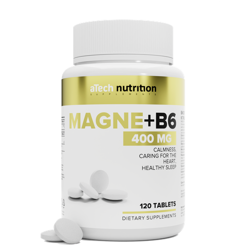 Магний +В6 / MAGNE+ В6 aTech nutrition 120 таблеток фото