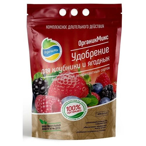 Удобрение Organic Mix для клубники и ягодных, 2.8 л, 2800 г, 1 уп. фото