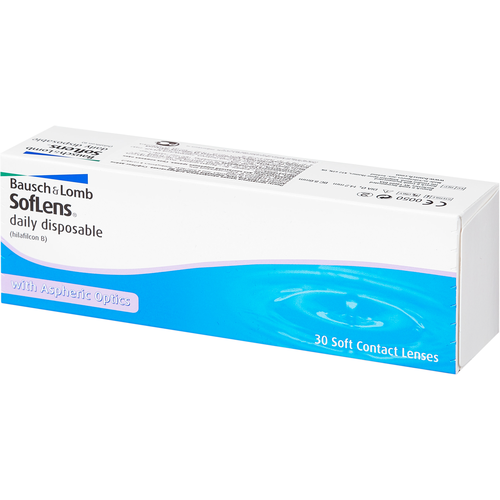 Контактные линзы Bausch & Lomb Soflens Daily Disposable, 30 шт., R 8,6, D -0,75 фото