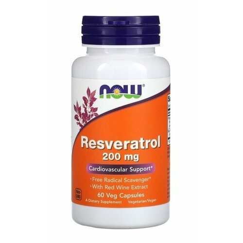 фотография NOW Resveratrol 200 mg (60 вегетарианских капсул), купить за 2619р