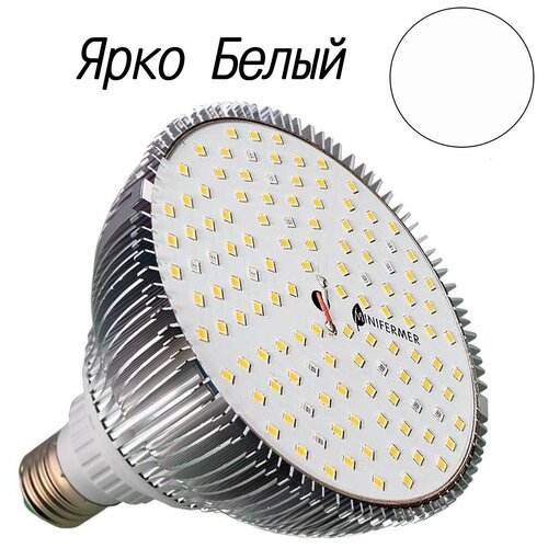 Фитолампа светодиодная Е27 25 Watt Биколор Комфорт 5000k + 660nm фото