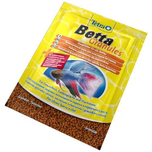 Сухой корм  для  рыб, ракообразных Tetra Betta Granules, 5 г2 шт. в уп. фото