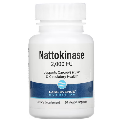 Lake Avenue Nutrition Nattokinase Proteolytic Enzyme (Наттокиназа протеолитический фермент) 2000FU 30 капсул фото