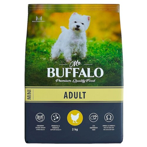 фотография Сухой корм для собак Mr.BUFFALO Adult Mini с курицей 1 уп. х 1 шт. х 2000 г, купить за 1115р