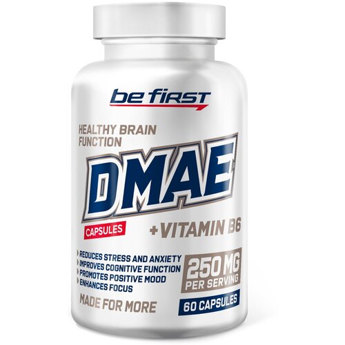 Для здоровья мозга Be First DMAE + Vitamin B6, 60 капсул фото