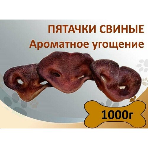 Пятачки свиные 1000г, натуральное лакомство для собак фото