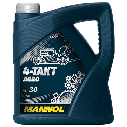 Масло для садовой техники Mannol 4-Takt Agro SAE 30, 4 л фото