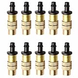 foto SODIAL 10 pezzi Ugelli di nebulizzazione regolabile per giardinaggio Sprinkle Brass Innaffiatoio spruzzatore per sistema di irrigazione, miglior prezzo EUR 4,44, bestseller 2024