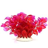 foto JER Acquario Red Leaf Faux Piante Piante Artificiali Pesce Decorazioni per la casa Serbatoio Prodotti per Animali Domestici, miglior prezzo , bestseller 2024