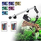 foto JOYTUTUS Illuminazione Acquario, LED Lampada Acquario Luci dell'acquario, Luci, Luci Subacquee in Cristallo per 39CM Acquario - 2pcs Telecomando, 5.04W, 16 RGB, 21 LED, miglior prezzo EUR 18,99, bestseller 2025