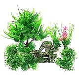 foto PietyPet Pianta Piante Artificiali Acquario e Ornamento Paesaggio Grotta Acquario Decoro per Acquario Decorazioni, 9 Pezzi, miglior prezzo EUR 18,96, bestseller 2024