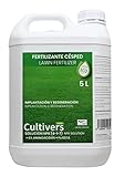 Foto CULTIVERS Fertilizante Césped Ecológico de 5 L. Abono Líquido con Micronutrientes y Aminoácidos. Abono 100% Orgánico y Natural. Césped más Verde, Fuerte y denso. No Produce Quemaduras, mejor precio 29,90 €, éxito de ventas 2024