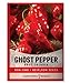 Ghost Pepper Seeds for Planting Spicy Hot - Heirloom Non-GMO Hot Pepper Seeds for Home Garden Vegetables Makes a Great Plant Gift for Gardening by Gardeners Basics new 2024