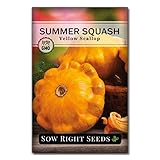 Photo Sow Right Seeds - Yellow Scallop Summer Squash Seed for Planting  - Non-GMO Heirloom Packet with Instructions to Plant a Home Vegetable Garden, best price $4.99, bestseller 2024