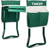 Photo TomCare Upgraded Garden Kneeler Seat Widen Soft Kneeling Pad Garden Tools Stools Garden Bench with 2 Large Tool Pouches Outdoor Foldable Sturdy Gardening Tools for Gardeners, Green, best price $53.99, bestseller 2025