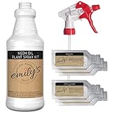 Photo Emily's Naturals Neem Oil Plant Spray Kit, Makes 48oz | Natural Spray for Garden and House Plants | Safe and Biodegradable, best price $14.95, bestseller 2025