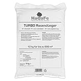 Foto HaGaFe Turbo Rasendünger Mit 30% Stickstoff Spezialdünger Dünger Mit 120 Tage LZW, 10 Kg Für 500 M², bester Preis 29,97 €, Bestseller 2025