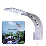 Foto LED Aquarium Licht, KWOKWEI Clip-on Aquarium Lampe mit Weiß und Blau Licht, 10W LED Aquarienleuchte mit EU-Stecker, 24LEDs Fische Tank Beleuchtung Aufsetzleuchte für Aquarium, Zisternen, Steingärten, bester Preis 17,99 €, Bestseller 2024