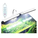 Foto 32 LED Aquarium LED Licht 8W Aquarium Beleuchtung Lampe 3 Modi dimmbar 7500K voll Spectrum LED Licht mit Skalierbare 30-55CM Blaue und weiße LEDs 360° drehbar Wasserpflanzenlicht für Aquarien, bester Preis 19,99 €, Bestseller 2025