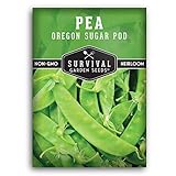 Photo Survival Garden Seeds -Oregon Sugar Pod II Pea Seed for Planting - Packet with Instructions to Plant and Grow Delicious Snow Peas in Your Home Vegetable Garden - Non-GMO Heirloom Variety, best price $4.99, bestseller 2025