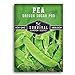 Survival Garden Seeds -Oregon Sugar Pod II Pea Seed for Planting - Packet with Instructions to Plant and Grow Delicious Snow Peas in Your Home Vegetable Garden - Non-GMO Heirloom Variety new 2024