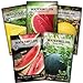 Sow Right Seeds - Watermelon Seed Collection for Planting - Crimson Sweet, Allsweet, Sugar Baby, Yellow Crimson, and Golden Midget Melon Seeds - Non-GMO Heirloom Seeds to Plant a Home Vegetable Garden new 2024