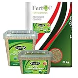 Foto FertOP® - Abono Césped, Alto Mantenimiento, Fertilizante de Liberación Lenta, 3 Meses. (Envase 2Kg/70m²), mejor precio 12,00 €, éxito de ventas 2024