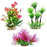 Foto Dokpav 3 Piezas Acuario Plantas de Plantas Artificiales, Grandes de Acuario Plantas Plantas para Peceras, Acuario Artificial Plantas de plástico decoración del Acuario - 6 * 16 cm, mejor precio 10,99 €, éxito de ventas 2025