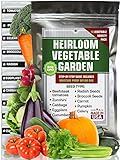 Photo Heirloom Vegetable Seeds Pack - 100% Non GMO Heirloom Garden Seeds for Planting Outdoor, Indoor, Hydroponic - Tomatoes, Cucumber, Carrot, Broccoli, Radish Seeds and More, best price $13.95 ($1.40 / Count), bestseller 2025