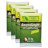 Foto Profigreen 30 kg Rasendünger mit Langzeitwirkung (4 x 7,5 kg-Vorteilspack) mineralisch organisch Langzeitdünger, bester Preis 29,99 € (1,00 € / kg), Bestseller 2025