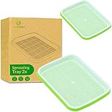 Foto LeafImpact 2 Germinador de Semillas | para Las Semillas Grandes | Kit de Cultivo de Brotes | Brotes Frescos y Fáciles en Casa | Bandeja Germinadora para Cultivar Hierba de Trigo, Judías Mungo y más, mejor precio 15,99 €, éxito de ventas 2025