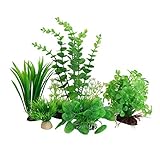 Photo YOJOE Aquarium Plants Aquarium Decor Plastic Plants Fish Tank Decoration Aquarium Plant Set Green Plants, Aquarium Green plants Set 5 pieces, best price $18.99, bestseller 2024