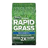 Photo Scotts Turf Builder Rapid Grass Sun & Shade Mix: up to 2,800 sq. ft., Combination Seed & Fertilizer, Grows in Just Weeks, 5.6 lbs, best price $34.88, bestseller 2024