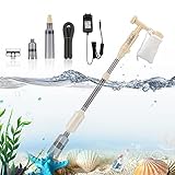 Foto bedee 6 en 1 Limpiador Eléctrico para Acuarios,Limpiador Grava Acuario,para Sifón Acuarios,Cambio de Agua/Grava,Limpieza de Suciedad,Aspirador Acuario Kit de Limpieza,Flujo de Agua Ajustable,12V 18W, mejor precio 34,99 €, éxito de ventas 2025