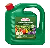 Foto Substral Gartendünger Universal, Flüssigdünger für Blumen, Sträucher, Bäume, Beeren, Obst und Gemüse, 4 L, bester Preis 11,40 € (2,85 € / l), Bestseller 2025