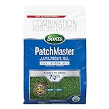 Photo Scotts PatchMaster Lawn Repair Mix Sun and Shade Mix - 10 lb, All-In-One Bare Spot Repair, Feeds For Up To 6 Weeks, Fast Growth and Thick Results, Covers Up To 290 sq. ft., best price $19.44, bestseller 2024