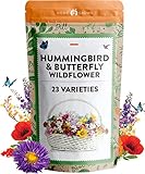 Photo 130,000+ Wildflower Seeds - Premium Birds & Butterflies Wildflower Seed Mix [3 Oz] Flower Garden Seeds - Bulk Wild Flowers: 23 Wildflowers Varieties of 100% Non-GMO Annual Flower Seeds for Planting, best price $17.95 ($0.00 / Count), bestseller 2024