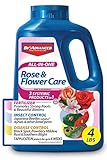 Photo BIOADVANCED 701116E All-in-One Rose and Flower Care, Fertilizer, Insect Killer, and Fungicide, 4-Pound, Ready-to-Use Granules, best price $15.99, bestseller 2024