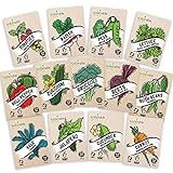 Photo Heirloom Vegetable Seeds Kit 13 Pack – 100% Non GMO for Planting in Your Indoor or Outdoor Garden: Tomato, Peppers, Zucchini, Broccoli, Beet, Bean, Carrot, Kale, Cucumber, Pea, Radish, Lettuce, best price $16.95, bestseller 2024