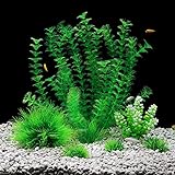 Photo QUMY Aquarium Plants Plastic Fish Plant Set for Tank Artificial Decoration for All Fish Medium, best price $11.99, bestseller 2024