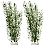 Foto FORYNXHWIN 2 Piezas Plantas Artificiales para Decoración de Acuarios, Plantas de Agua Verde Artificial para Decoración de Peceras, Adecuadas para Todos Los Peces y Mascotas, mejor precio 12,99 €, éxito de ventas 2025