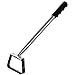 Walensee Mini Action Hoe for Weeding Stirrup Hoe Tools for Garden Hula-Ho with 14- Inch Scuffle Loop Hoe Gardening Weeder Cultivator, Sharp Durable Metal Handle Weeding Rake with Cushioned Grip, Grey new 2024