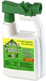 Photo Nature’s Lawn - Lawn Force 5 - Liquid Fertilizer, Aerator, Dethatcher w/Humic + Fulvic Acid, Kelp/Seaweed & Mycorrhizae - Free Sprayer - Pet-Safe - 1qt, best price $29.99, bestseller 2024