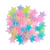 Photo AM AMAONM 100 Pcs Colorful Glow in The Dark Luminous Stars Fluorescent Noctilucent Plastic Wall Stickers Murals Decals for Home Art Decor Ceiling Wall Decorate Kids Babys Bedroom Room Decorations, best price $8.99 ($0.09 / Count), bestseller 2024