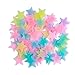 AM AMAONM 100 Pcs Colorful Glow in The Dark Luminous Stars Fluorescent Noctilucent Plastic Wall Stickers Murals Decals for Home Art Decor Ceiling Wall Decorate Kids Babys Bedroom Room Decorations new 2024