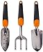 Fiskars 384490-1001 Ergo Garden Tool Set, Regular Package, Black/Orange new 2024