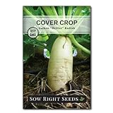 Photo Sow Right Seeds - Driller Daikon Radish Seed for Planting - Cover Crops to Plant in Your Home Vegetable Garden - Enriches Soil - Suppresses Weeds - Non-GMO Heirloom Seeds - A Great Gardening Gift, best price $4.99, bestseller 2024